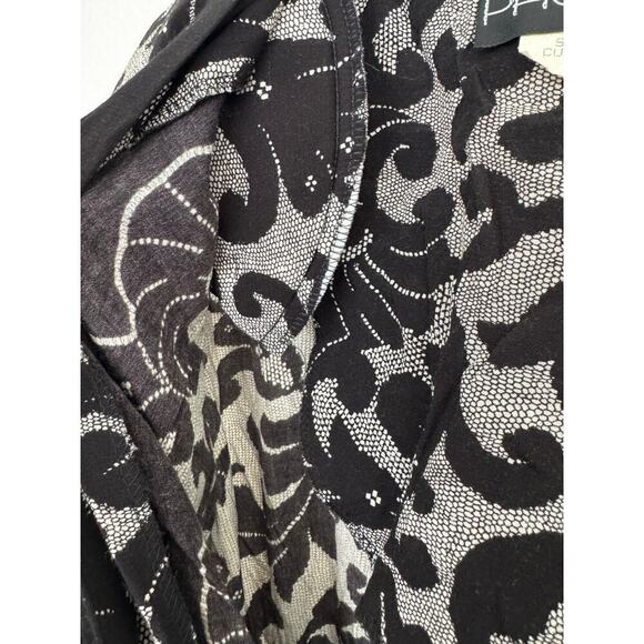 Vintage Phoebe Black and White Midi Dress Size 5/6 - Picture 4 of 7